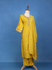 Yellow Floral Sequins Embroidered Georgette Salwar Suit - Diadem
