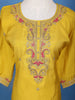 Yellow Floral Sequins Embroidered Georgette Salwar Suit - Diadem