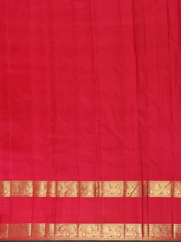 Yellow Floral Woven Pure Kanchipuram Silk Saree - Diadem