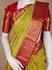 Yellow Floral Woven Pure Kanchipuram Silk Saree - Diadem