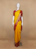 Yellow Floral Woven Pure Kanchipuram Silk Saree - Diadem