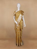 Yellow Floral and Leaf Woven Pure Kanchipuram Silk Saree - Diadem
