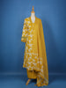 Yellow Floral Designed Cotton Salwar Suit