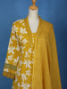 Yellow Floral Designed Cotton Salwar Suit