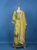 Yellow Floral Designed Cotton Salwar Suit