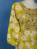 Yellow Floral Designed Cotton Salwar Suit - Diadem