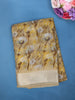 Yellow Floral Designed Fancy Cotton Saree - Diadem