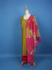Yellow Floral Designed Cotton Salwar Suit - Diadem