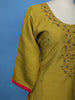 Yellow Floral Designed Cotton Salwar Suit - Diadem