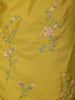 Yellow Floral Embroidery Cotton Salwar Suit