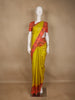 Yellow Floral Woven Pure Kanchipuram Silk Saree - Diadem