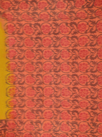 Yellow Floral Woven Pure Kanchipuram Silk Saree - Diadem