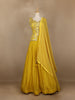 Yellow Mirror Worked Lehenga - Diadem