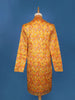 Yellow Paisley And Sequins Embroidery Semi silk Kurta Set With Pant