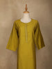 Yellow Plain Cotton Rayon Kurti - Diadem