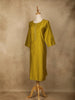 Yellow Plain Cotton Rayon Kurti - Diadem