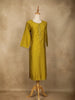 Yellow Plain Cotton Rayon Kurti - Diadem