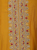 Yellow Sequins Embllishment Printed Semi Silk Salwar Suit - Diadem