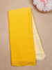 Yellow Solid Design Satin Saree - Diadem