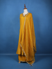 Yellow Solid Zardosi Worked Semi Silk Salwar Suit