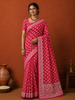 Queen Pink Butta Printed Design Cotton Casual Wear Saree