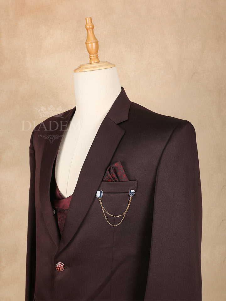 Burgundy Men's Suit