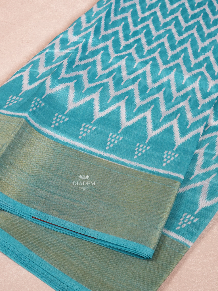 Chevron Patterns Saree