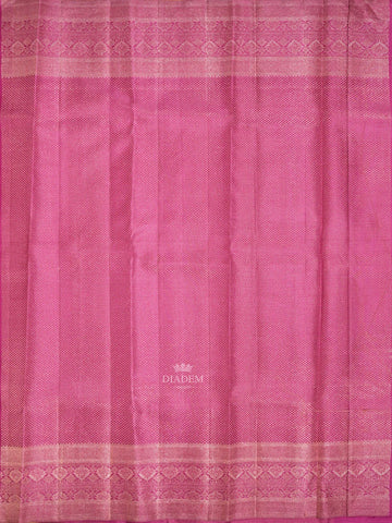 Contrast Border Sandal Kanchipuram Silk