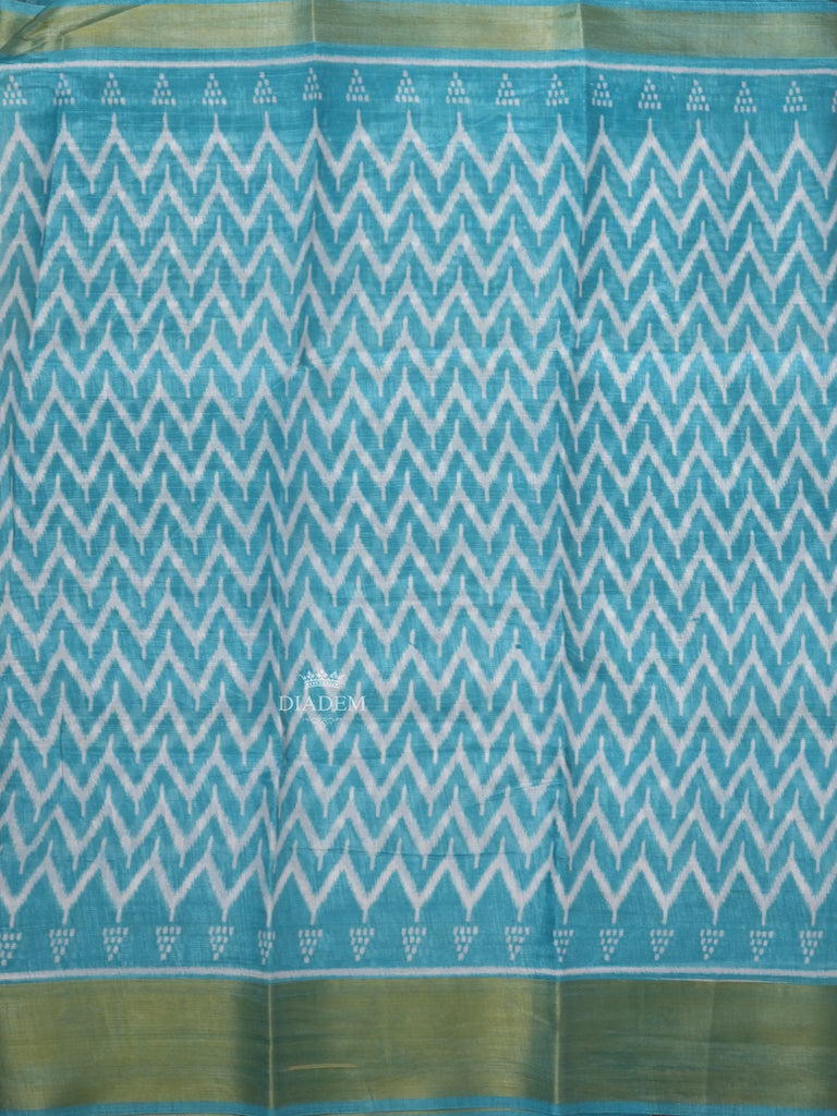 Cotton Saree Chevron Design