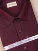 Wine Cotton Plain Full Sleeve Shirt - Diadem