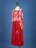 Hot Pink Floral Printed Crepe Party Wear Palazzo Suit for Girls - Diadem