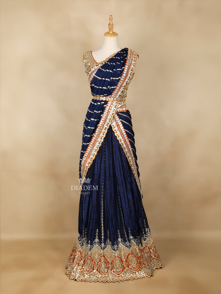 Dark Blue Lehenga