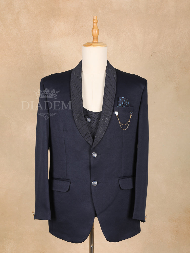 Dark Blue Men's Suit