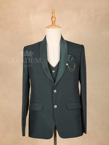 Dark Green Men's Suit - Diadem