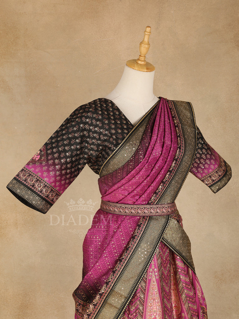 Dark Pink Matching Dupatta