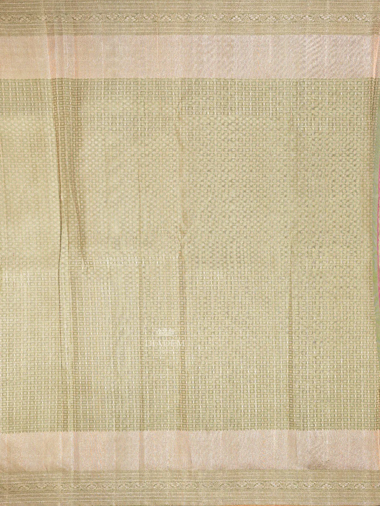 Designed Border Pale Green Kanchipuram Silk