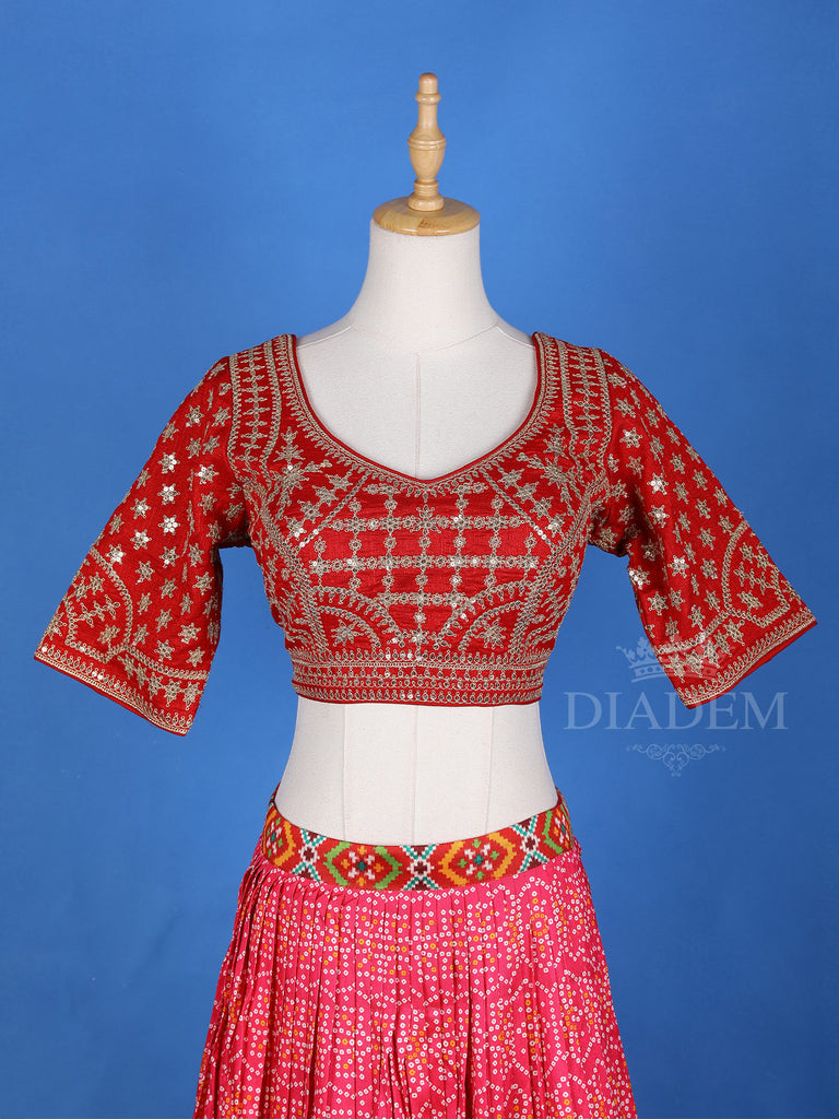 Designer Blouse Lehenga