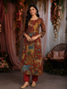 Rust Maroon Kalamkari Printed Design Cotton Salwar Suit