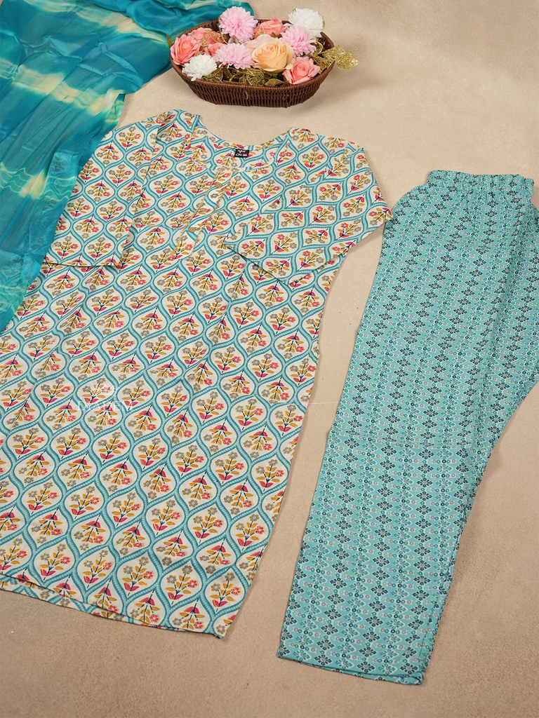 Embellished Blue Salwar Suit