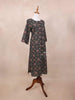Black Kurti Top Adorned with Fancy Printed Design - Diadem