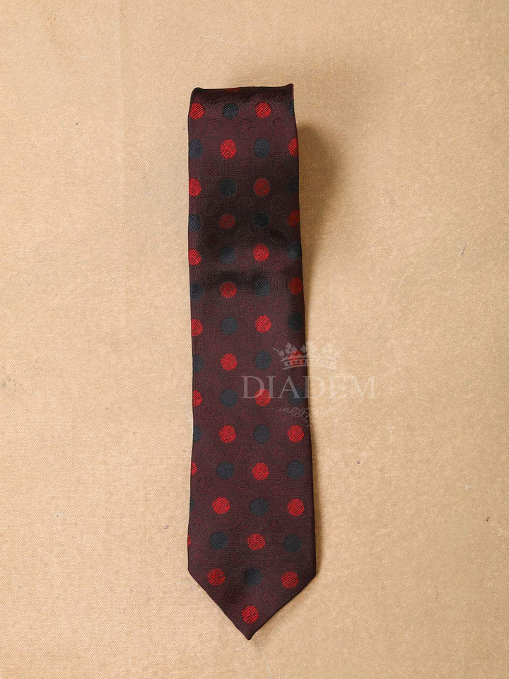 Dark Red Floral Designed Men's Suit - Diadem