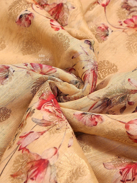 Floral Design Saree