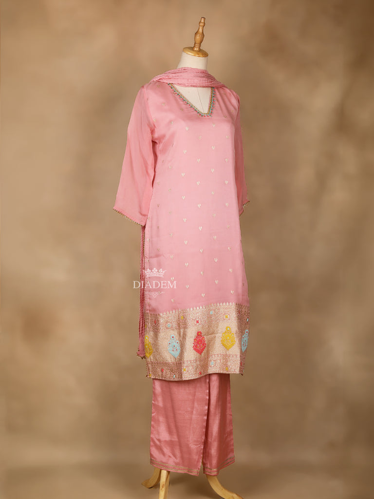 Floral Designs Pale Pink Salwar