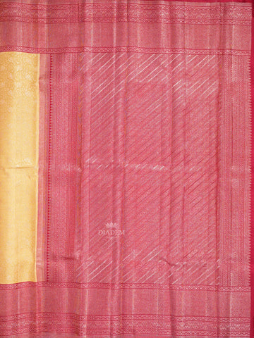 Floral Designs Yellow Pure Kanchipuram Silk