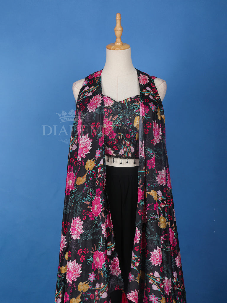 Floral Georgette Palazzo Suit