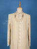 Cream Floral Designed Sherwani Suit - Diadem