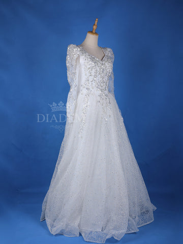 Full Sleeve Wedding Gown