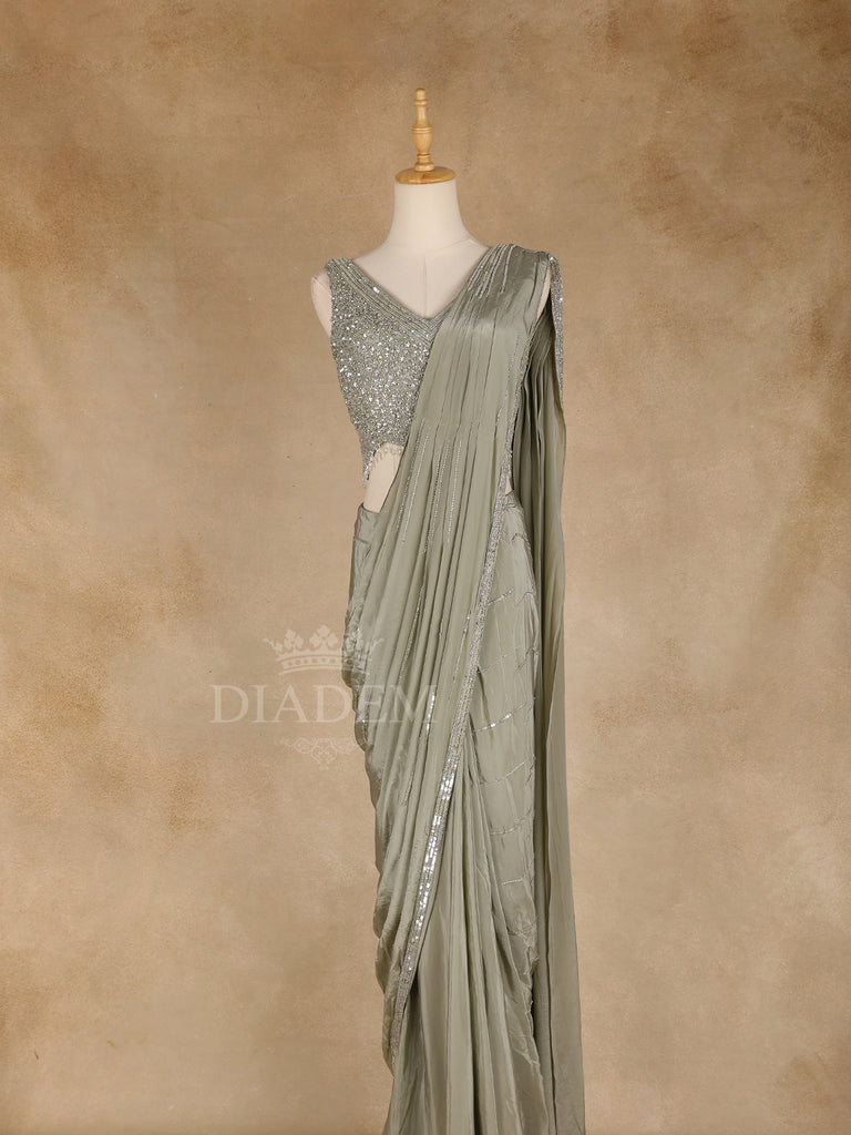 Green Ready-to-Wear Saree