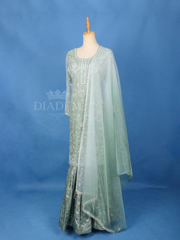 Green Sharara Salwar Set