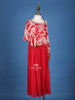 Hot Pink Floral Printed Crepe Party Wear Palazzo Suit for Girls - Diadem